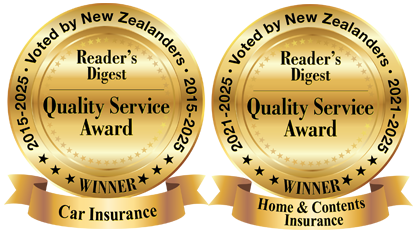 Home & contents and car insurance quality service awards from Reader's Digest