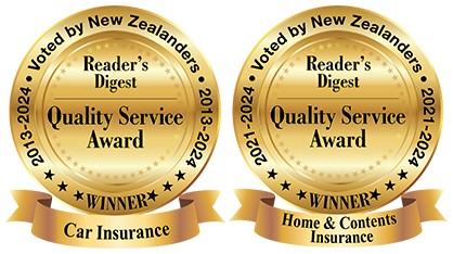 Home & contents and car insurance quality service awards from Reader's Digest