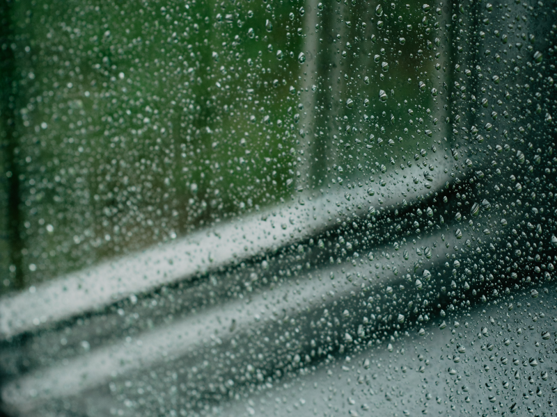 Rain on a window