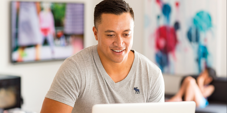 man on laptop