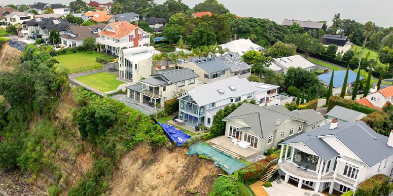 houses on a hill