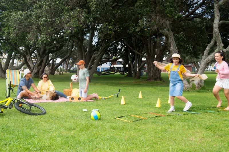 family having a picnic